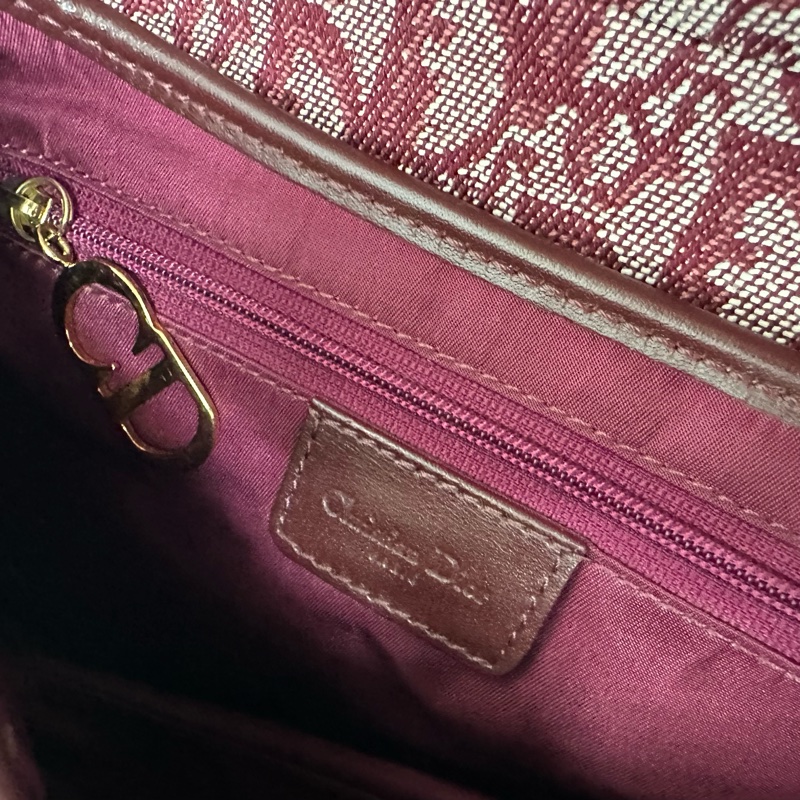 【美收精品】Dior 酒紅 馬鞍包 88-329-14