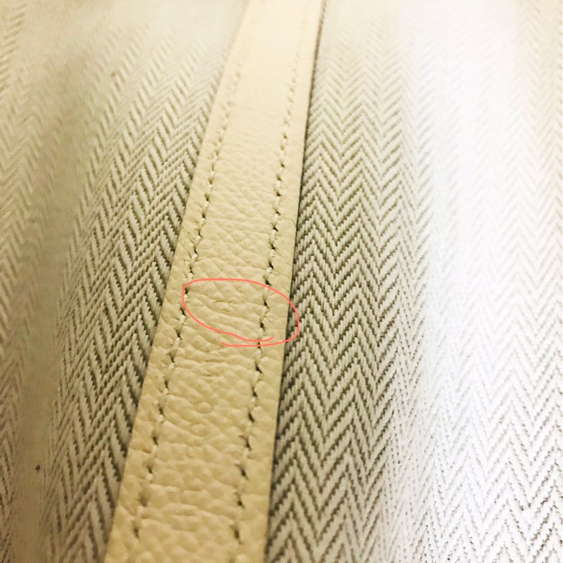 Hermes Garden Party 30 奶油白花園包-25