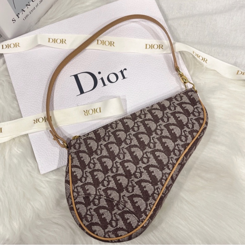 Dior 老花馬鞍包-5