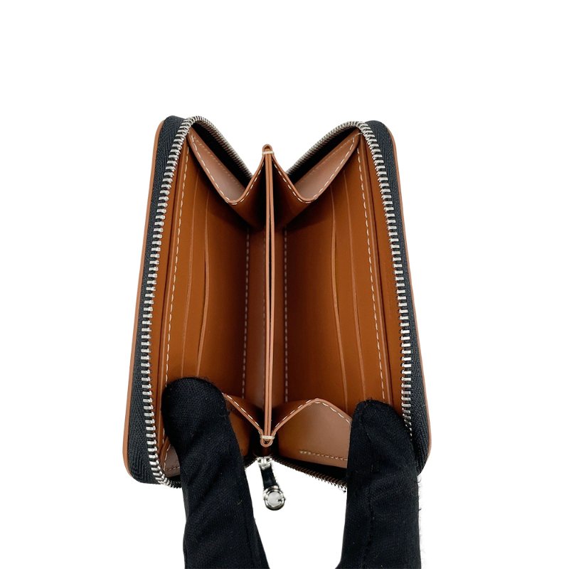 Goyard Matignon PM 帆布拉鍊零錢包(黑/咖)-4