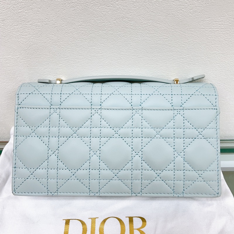 迪奧 My dior mini bag 天藍色珍珠鏈條包-1