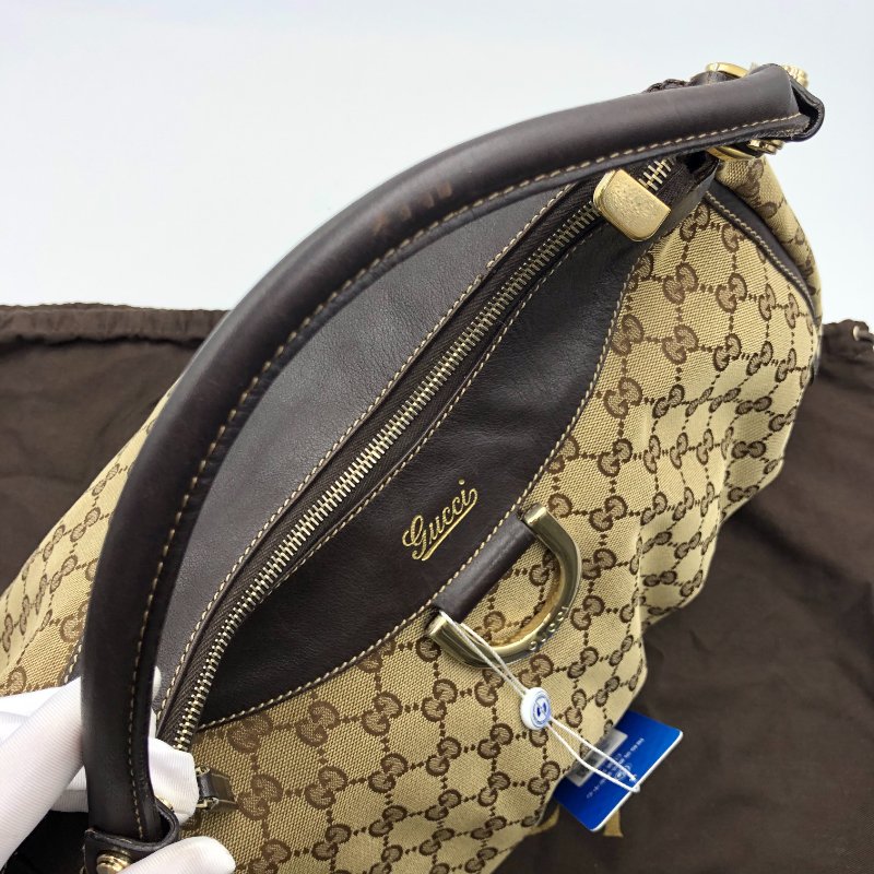 【出清價】Gucci 經典老花單肩包，水餃包，手提包，逛街包，通勤包，二手真品，正品，現貨，免運-13