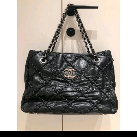 香奈兒Chanel Ultra Stitch 牛皮鏈條托特包