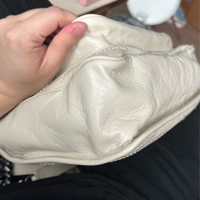 ysl niki中號 奶油白 耐髒！耐刮！不用怕-4