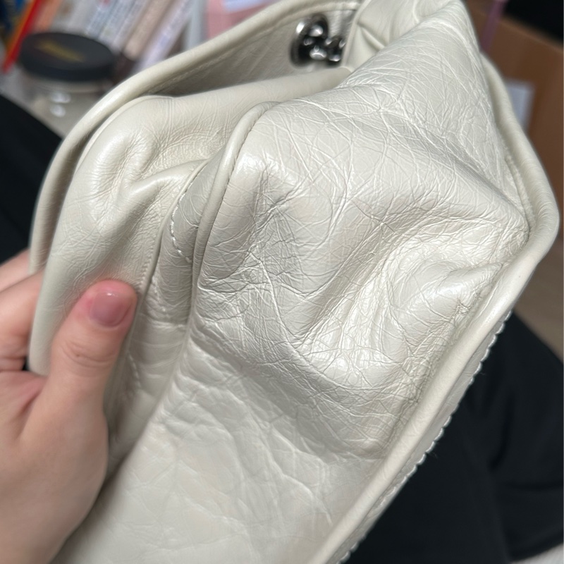 ysl niki中號 奶油白 耐髒！耐刮！不用怕-5