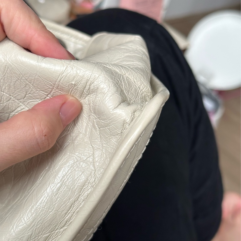 ysl niki中號 奶油白 耐髒！耐刮！不用怕-6