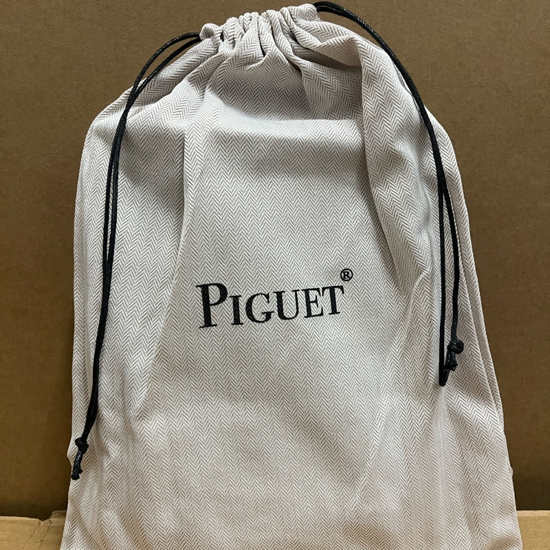 PIGUET法國伯爵編織皮革手拿包（附防塵袋束口袋）-4