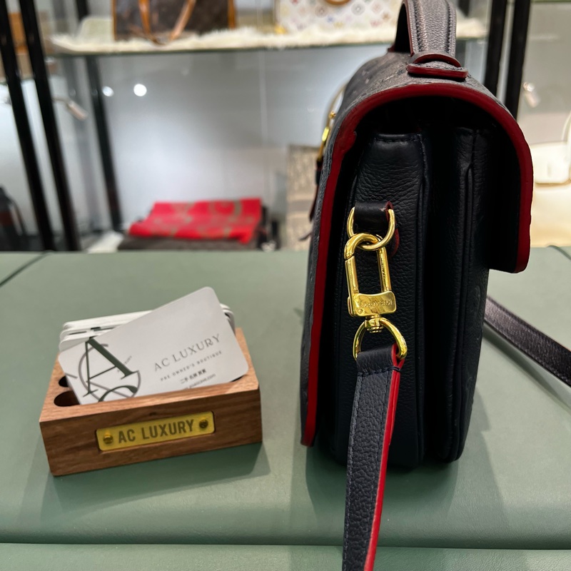 🤍Louis Vuitton LV Metis 全皮壓紋 深藍色 郵差包 單肩斜挎包 晶片款🩷-1
