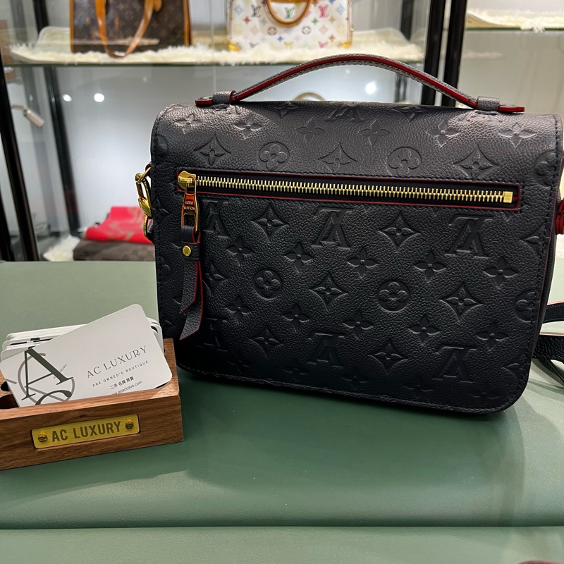 🤍Louis Vuitton LV Metis 全皮壓紋 深藍色 郵差包 單肩斜挎包 晶片款🩷-2