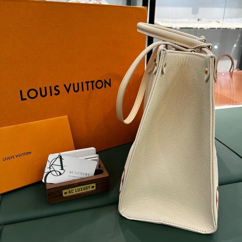 🤍Louis Vuitton LV onthego 草莓牛奶 中號 tote bag手提包🤍-1