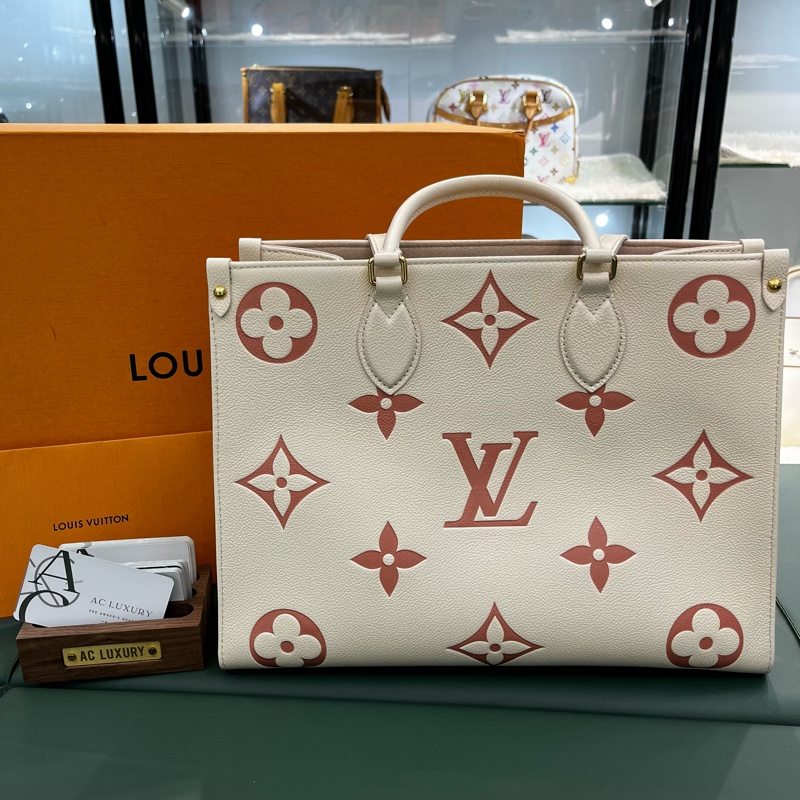 🤍Louis Vuitton LV onthego 草莓牛奶 中號 tote bag手提包🤍-2