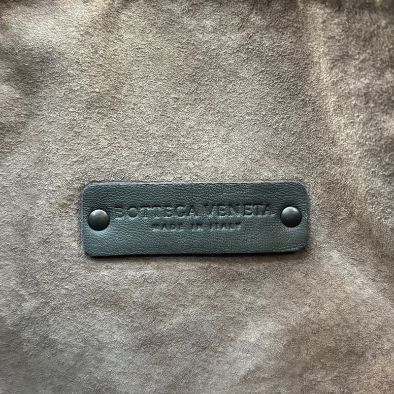 Bottega Veneta灰羊皮小編織肩背便當包 飯盒包 手提包-16