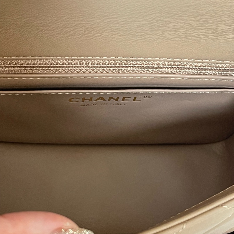 Chanel全新金鏈coco焦糖奶茶 可調節金球 方胖 17-7