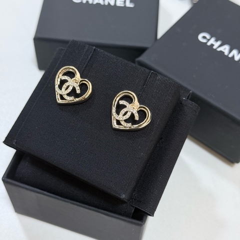 Chanel 香奈兒 23c 愛心  香奈兒 熱門 雙c Logo耳環