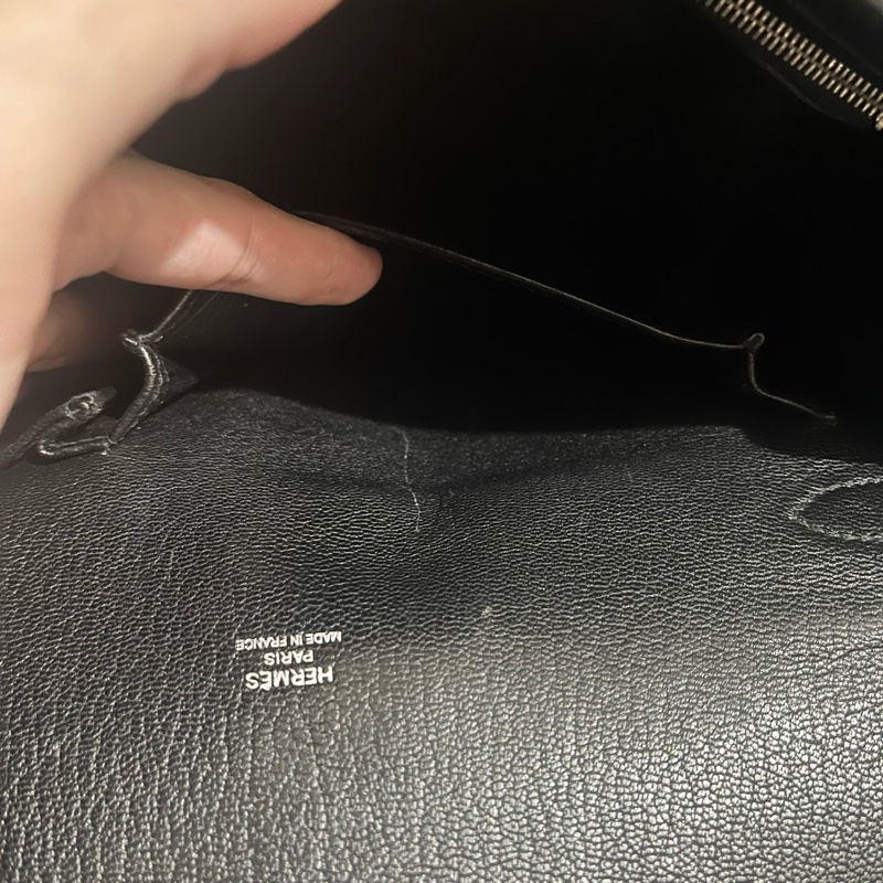 愛馬仕 吉普賽 28 黑色銀扣-11