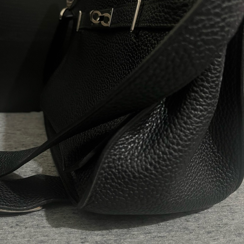 愛馬仕 吉普賽 28 黑色銀扣-13