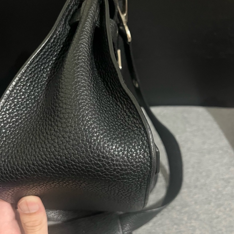 愛馬仕 吉普賽 28 黑色銀扣-15