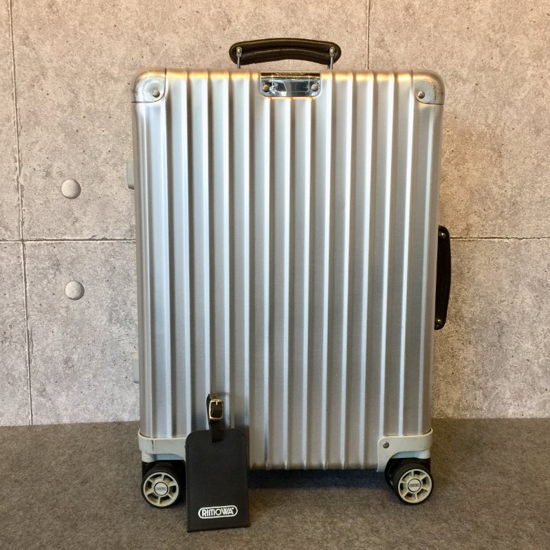 RIMOWA 銀色鋁製手提拉桿旅行箱 /20寸 /登機箱 /行李箱-0
