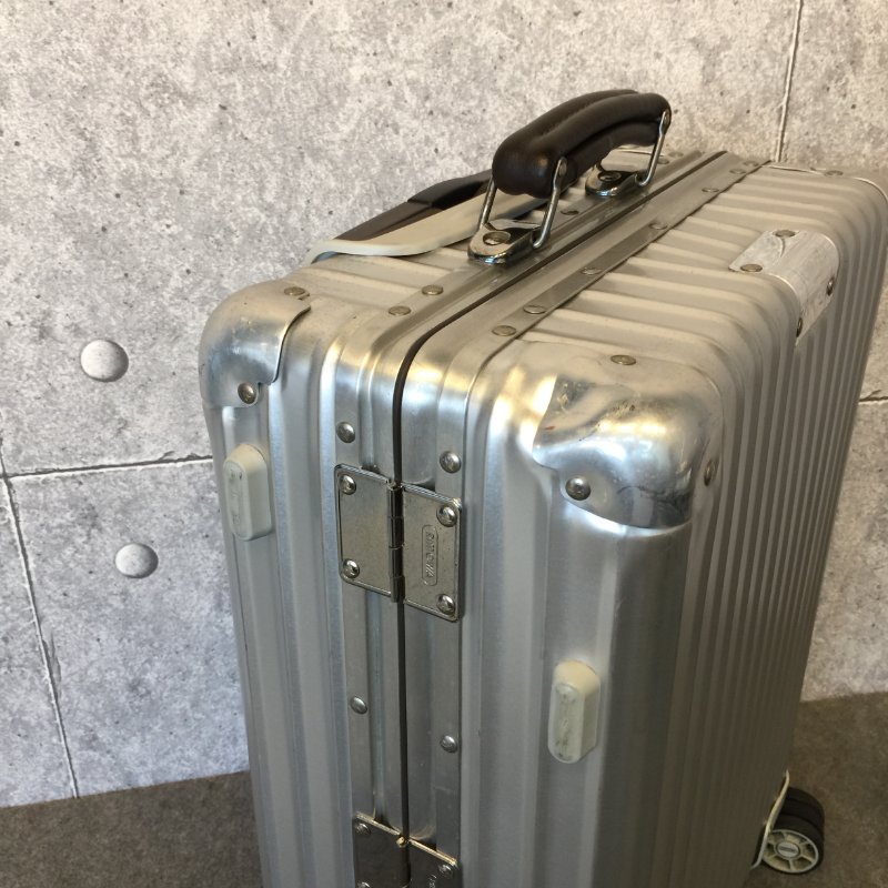 RIMOWA 銀色鋁製手提拉桿旅行箱 /20寸 /登機箱 /行李箱-4