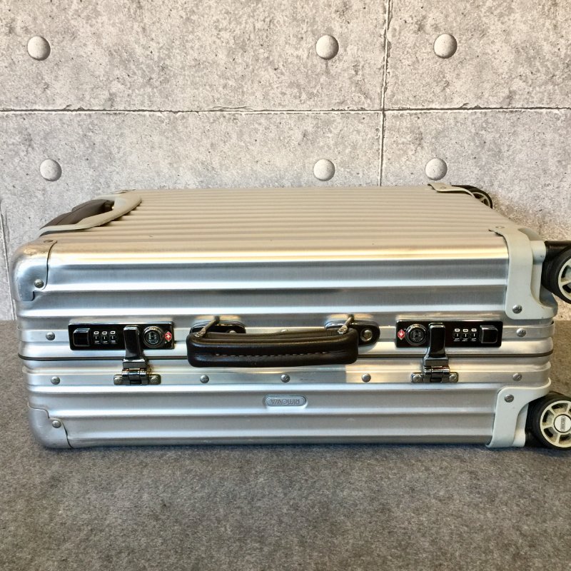 RIMOWA 銀色鋁製手提拉桿旅行箱 /20寸 /登機箱 /行李箱-7