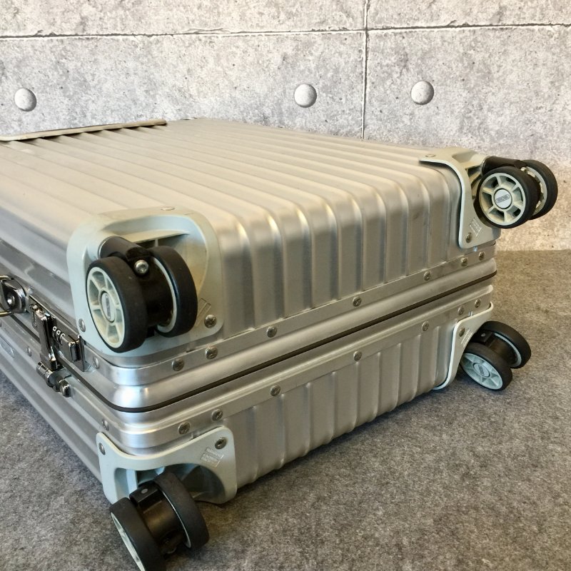 RIMOWA 銀色鋁製手提拉桿旅行箱 /20寸 /登機箱 /行李箱-8