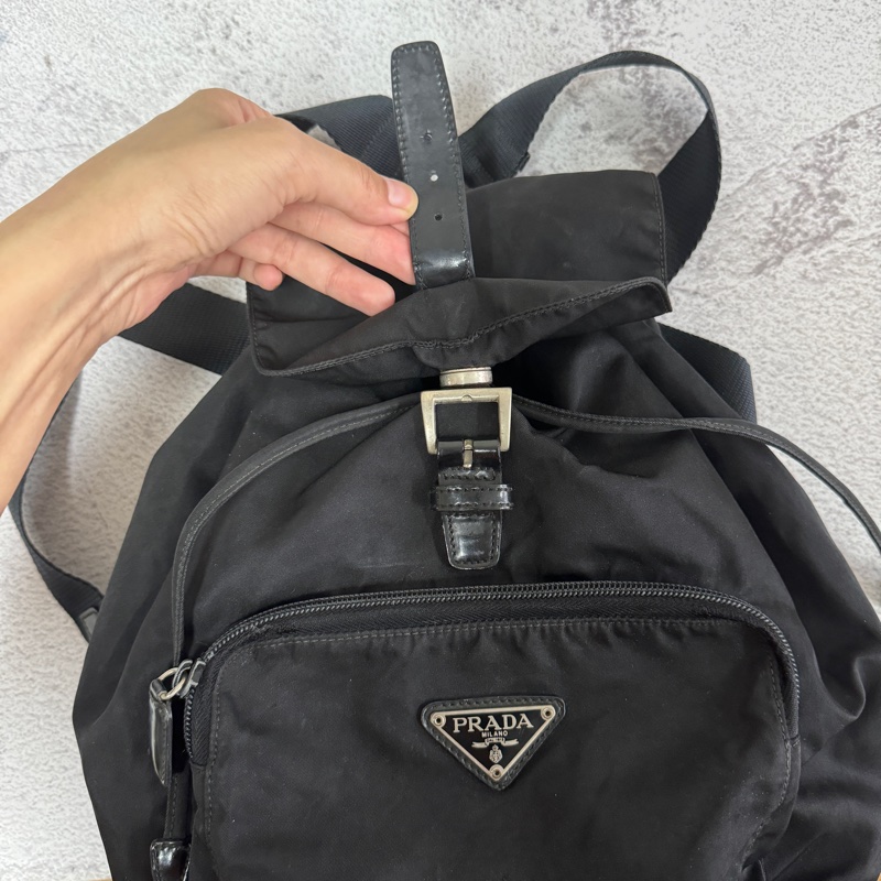 Prada 黑色背包 Prada Backpack Prada classic nylon backpack-10