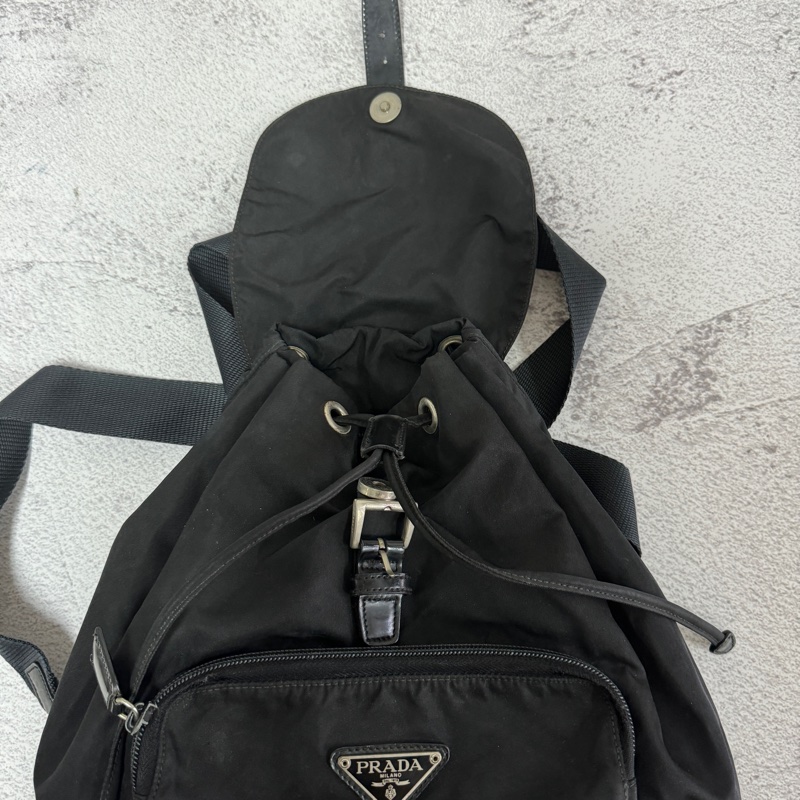 Prada 黑色背包 Prada Backpack Prada classic nylon backpack-11