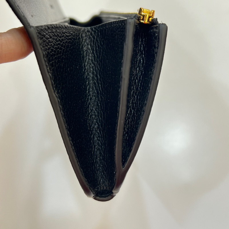 BALENCIAGA 全皮logo簡約黑色長夾-6