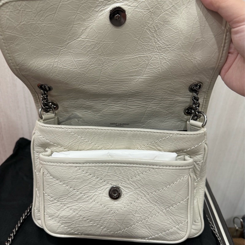 YSL niki baby 米白 新款D扣-4
