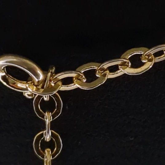 Christian Dior 經典金色CD愛心麻花邊項鍊 ✨-7