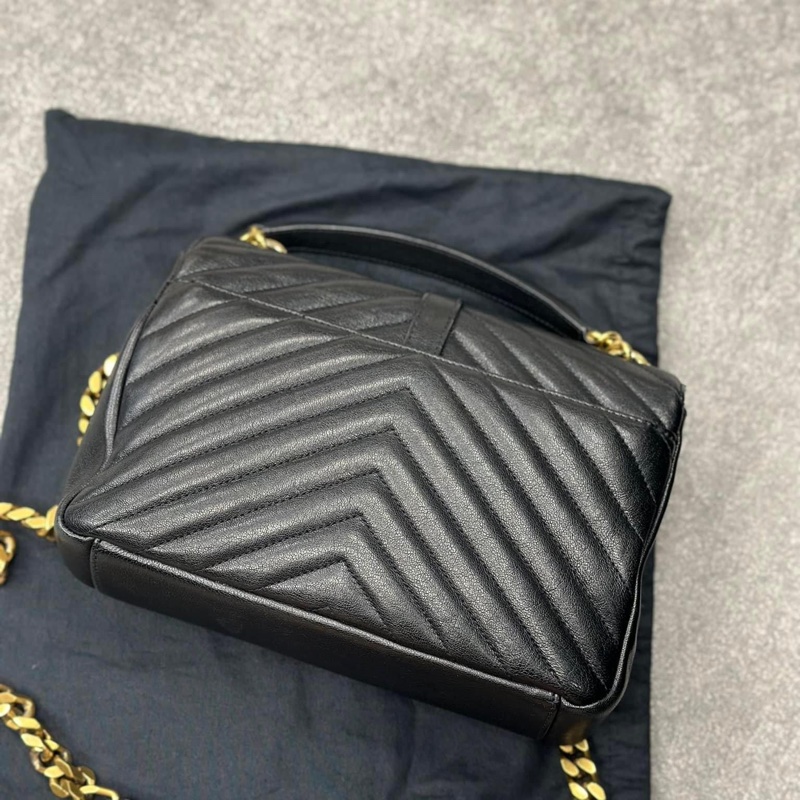 🔥限時特價三天🔥近新配件齊✨#YSL 黑金 #郵差包 #學院包(小號)-13