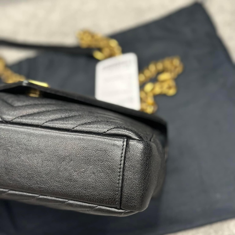 🔥限時特價三天🔥近新配件齊✨#YSL 黑金 #郵差包 #學院包(小號)-23