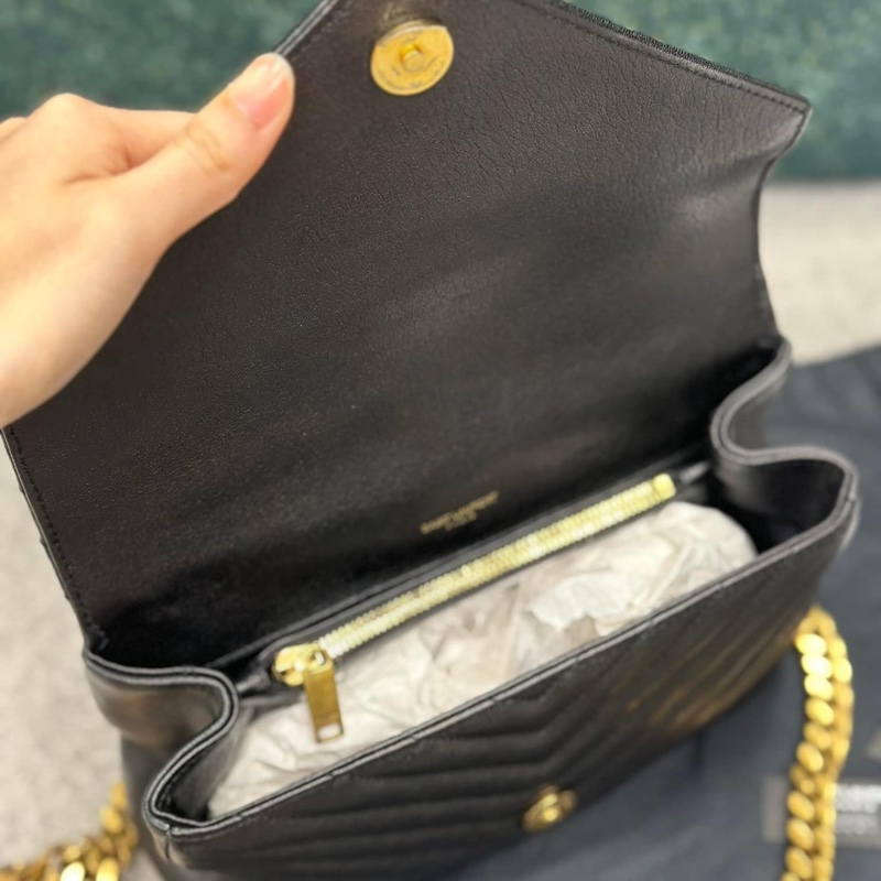 🔥限時特價三天🔥近新配件齊✨#YSL 黑金 #郵差包 #學院包(小號)-27