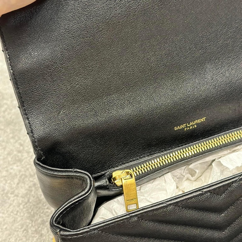 🔥限時特價三天🔥近新配件齊✨#YSL 黑金 #郵差包 #學院包(小號)-29