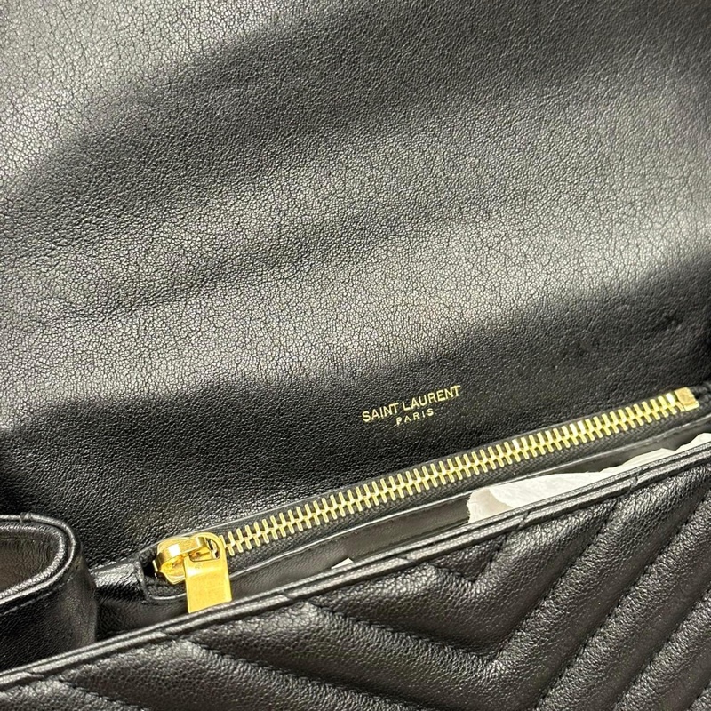 🔥限時特價三天🔥近新配件齊✨#YSL 黑金 #郵差包 #學院包(小號)-30