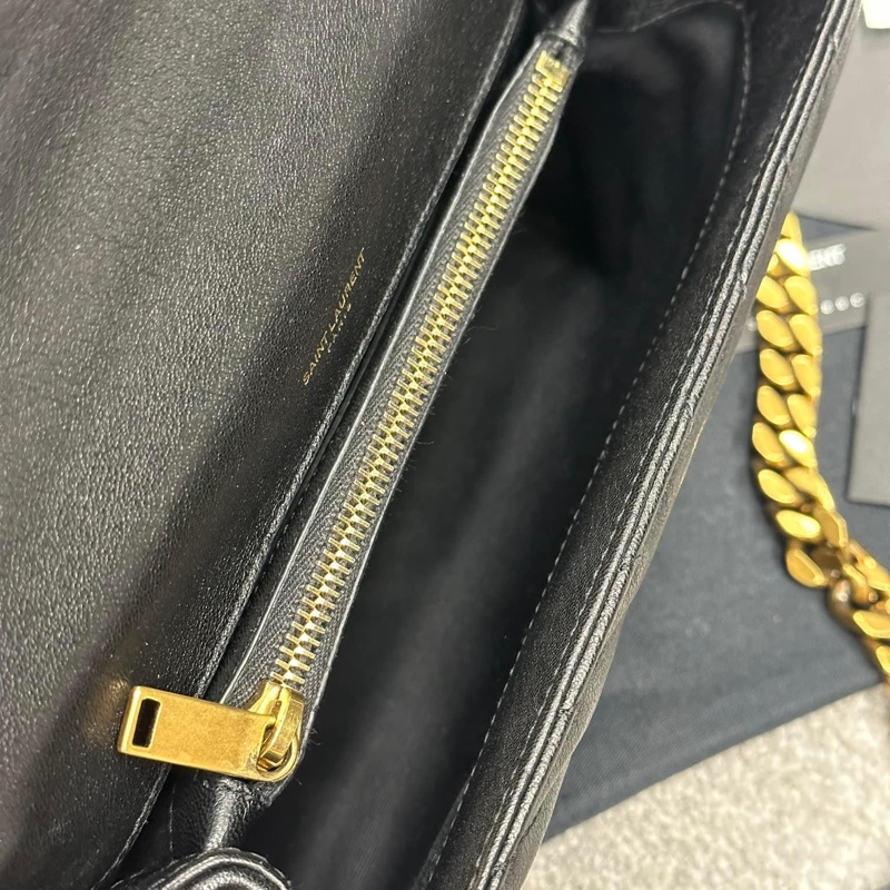 🔥限時特價三天🔥近新配件齊✨#YSL 黑金 #郵差包 #學院包(小號)-31