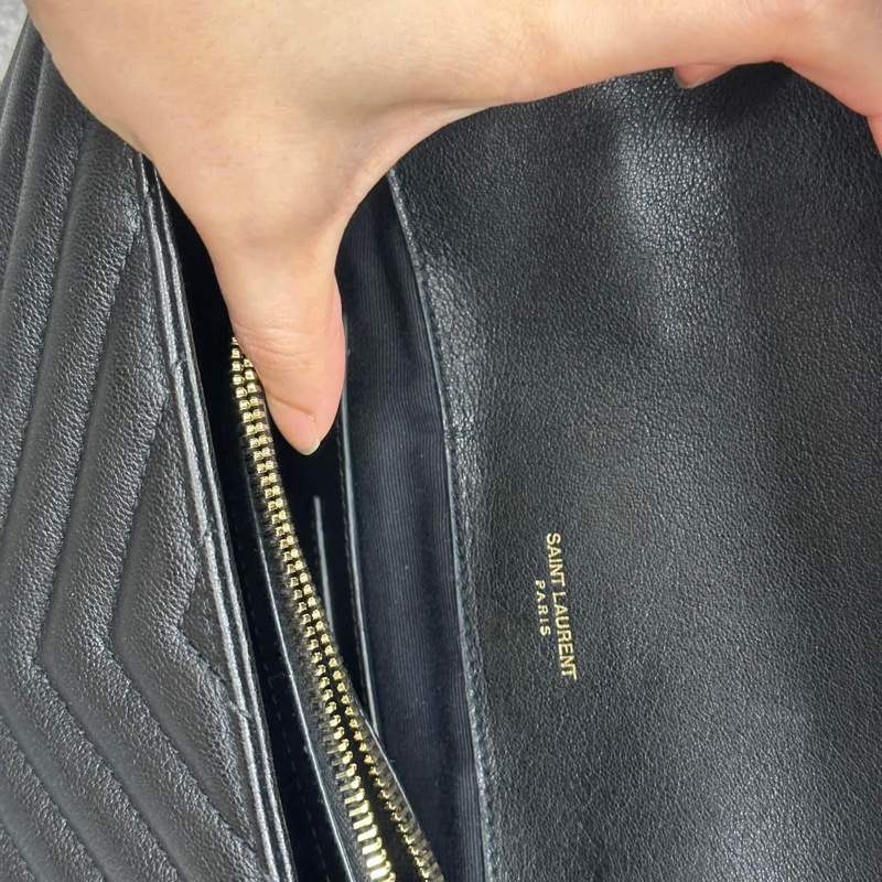 🔥限時特價三天🔥近新配件齊✨#YSL 黑金 #郵差包 #學院包(小號)-34