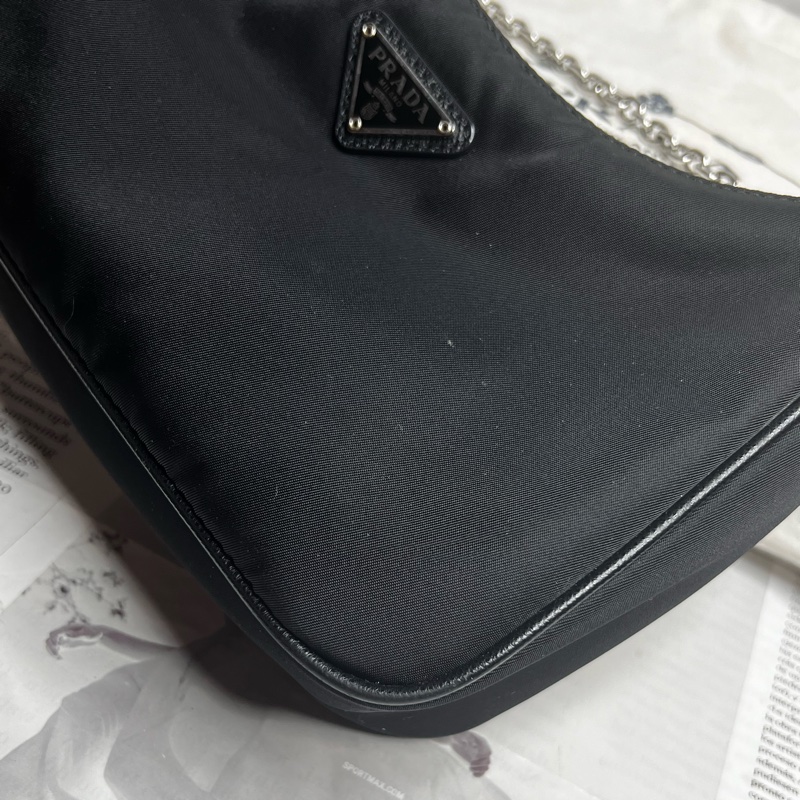 Prada 二合一 Prada Re-Edition 2005再生尼龍手袋斜背包 黑色-7