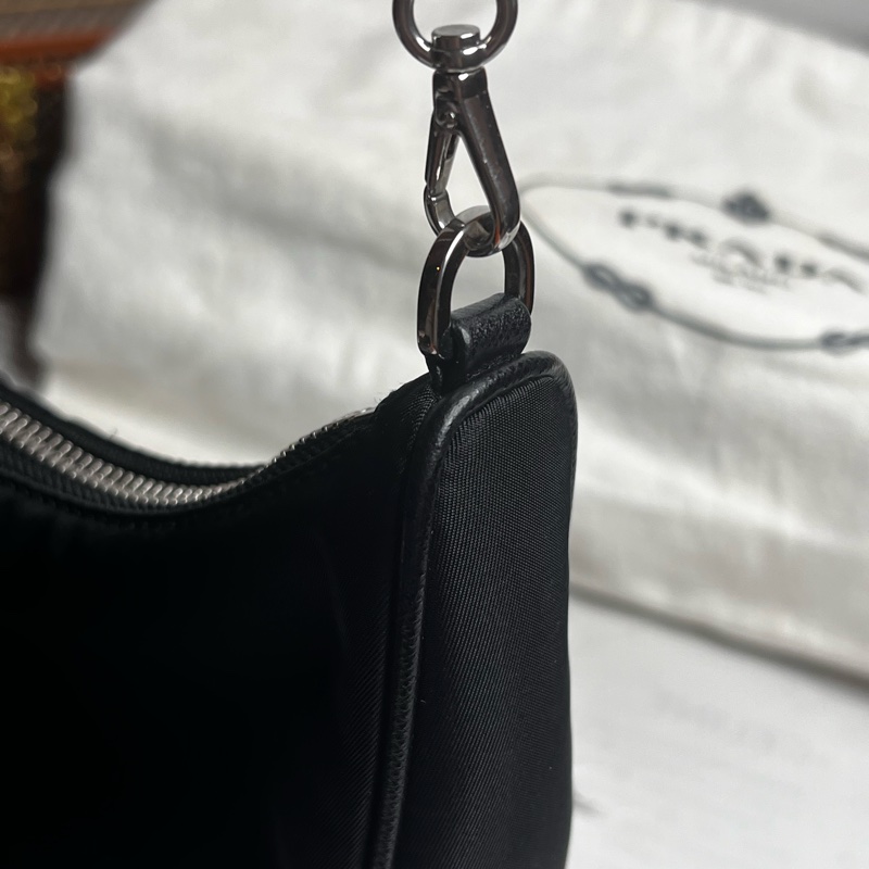 Prada 二合一 Prada Re-Edition 2005再生尼龍手袋斜背包 黑色-12