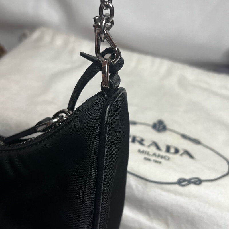 Prada 二合一 Prada Re-Edition 2005再生尼龍手袋斜背包 黑色-15