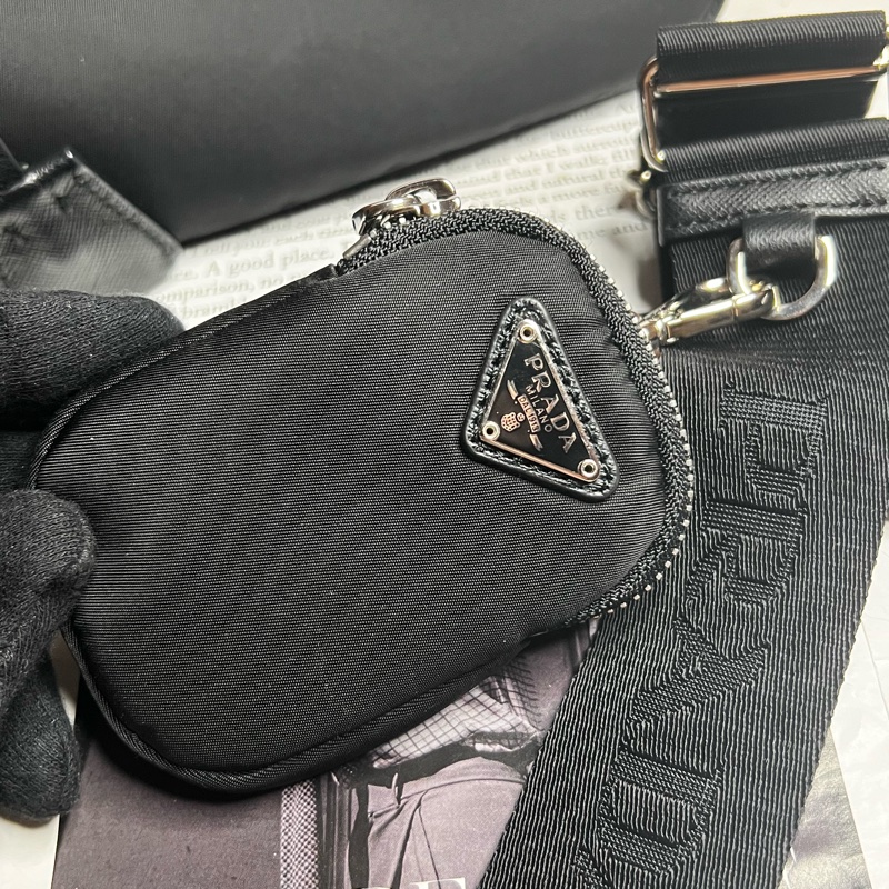 Prada 二合一 Prada Re-Edition 2005再生尼龍手袋斜背包 黑色-17