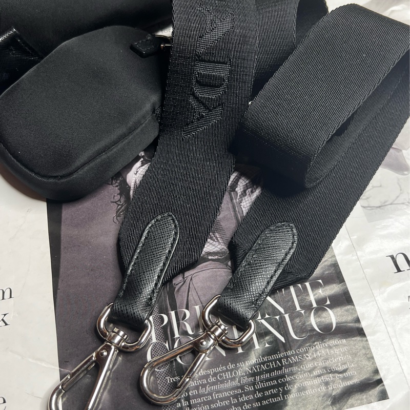 Prada 二合一 Prada Re-Edition 2005再生尼龍手袋斜背包 黑色-20