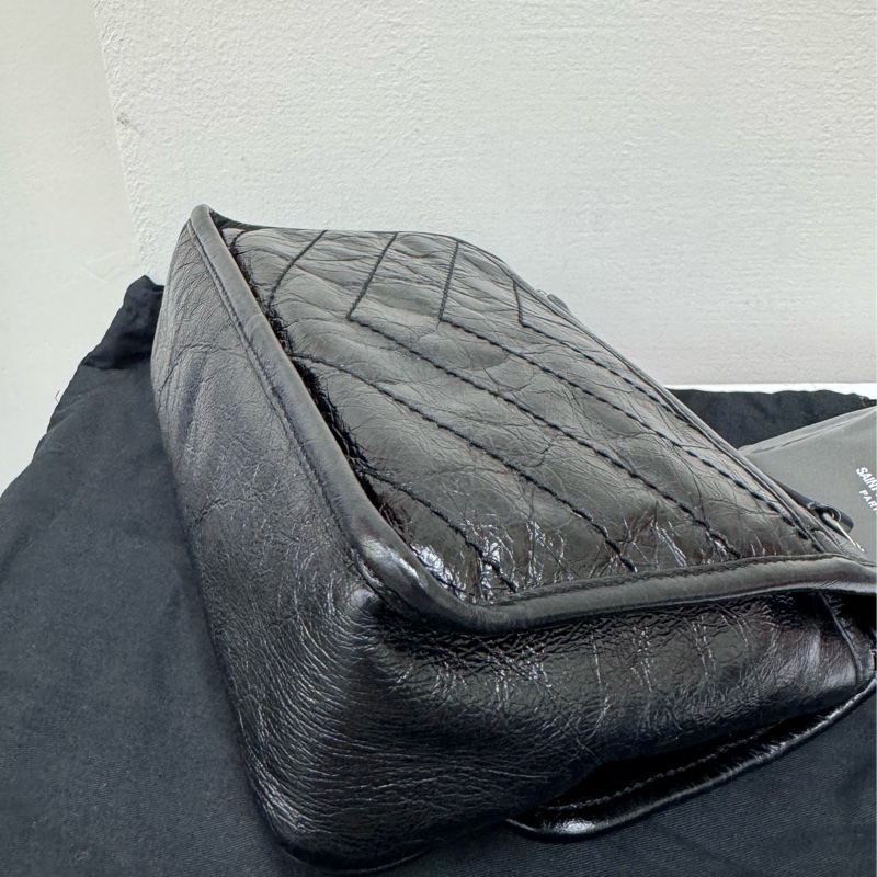 YSL niki baby經典黑銀-8