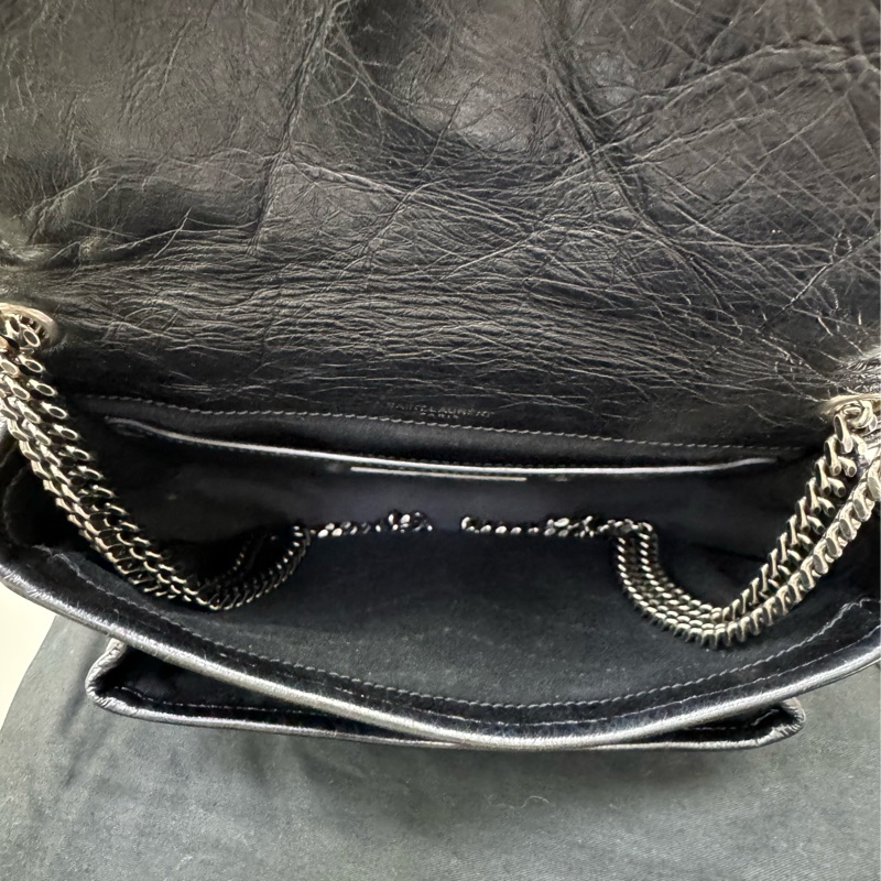 YSL niki baby經典黑銀-10