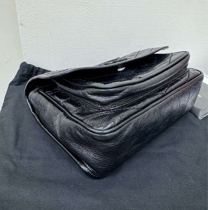 YSL niki baby經典黑銀-11