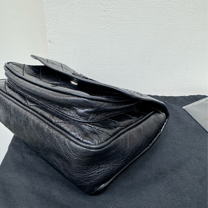 YSL niki baby經典黑銀-12