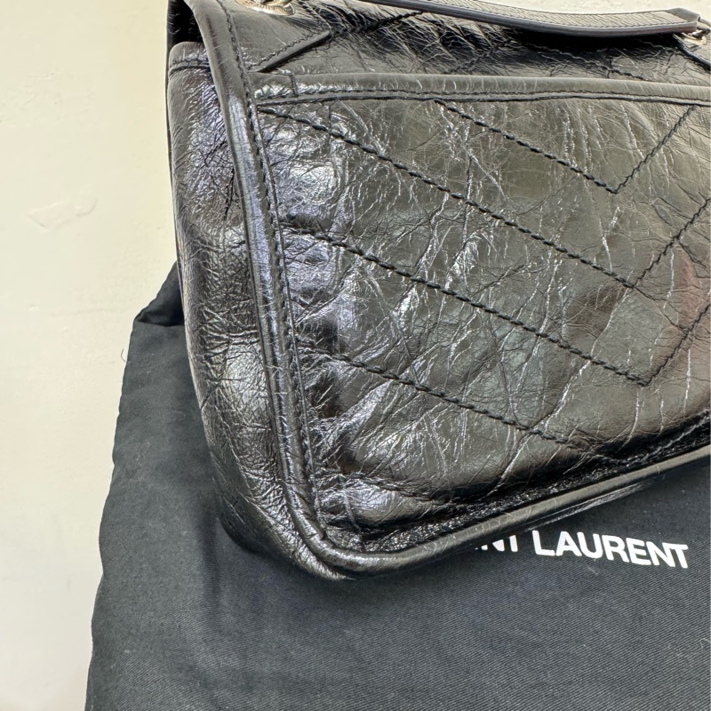 YSL niki baby經典黑銀-13