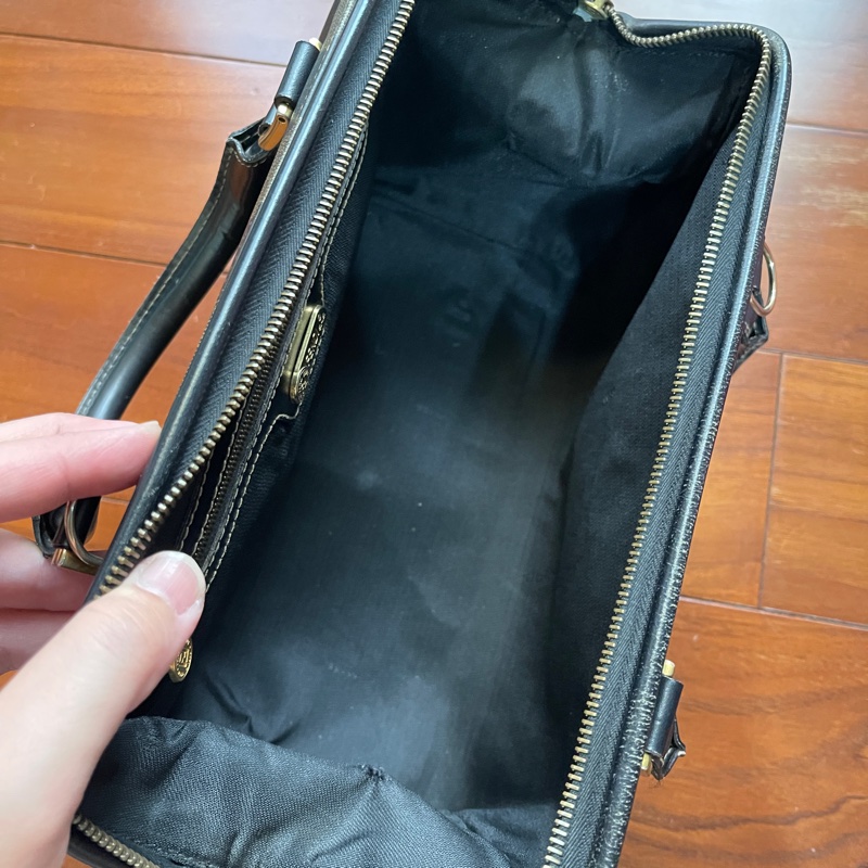 Fendi芬迪 胡桃木條紋波士頓包 手提包 醫生包-6