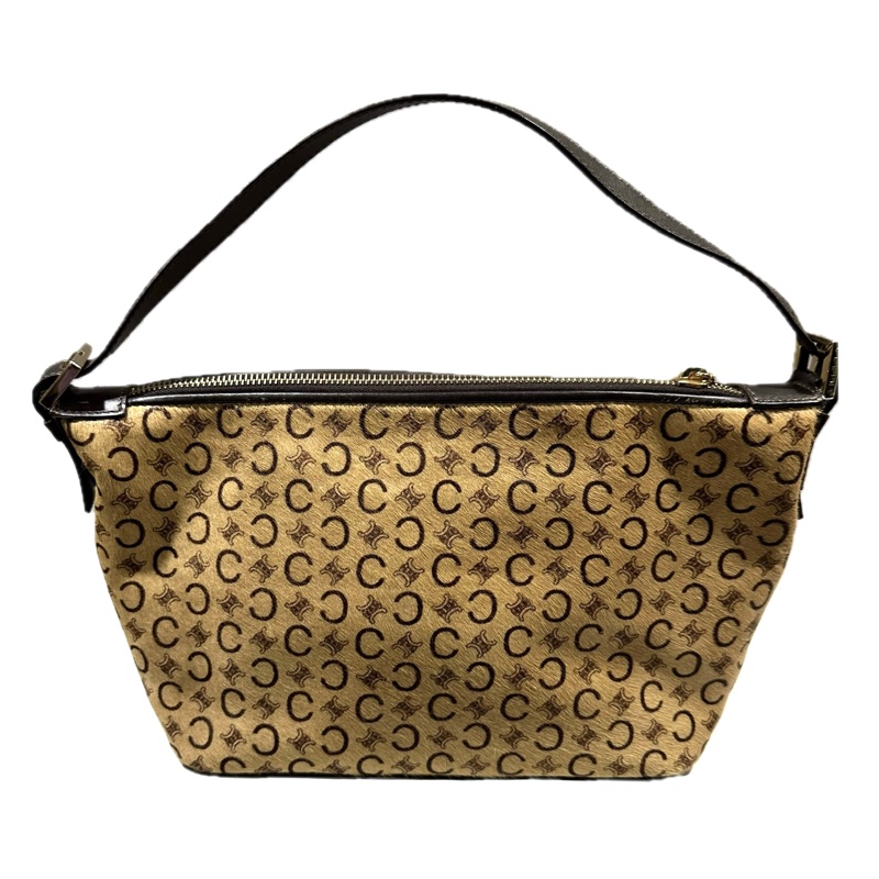 Celine 經典老花 Macadam 馬毛 手提包/ 肩膊包 - 中古絕版 ！-0