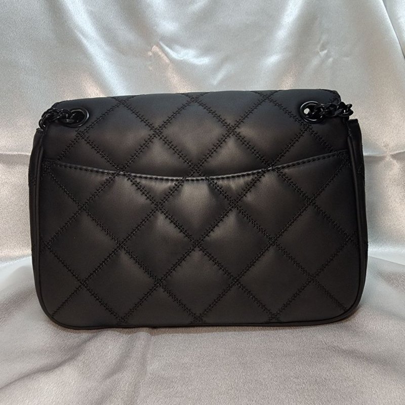 TORY BURCH/TB 霧黑 啞光黑鏈條包 消光黑 磨砂黑鏈條包 WOC Willa-2